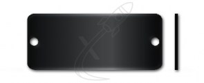 Klingelschild Koch 45 x 19 schwarz poliert